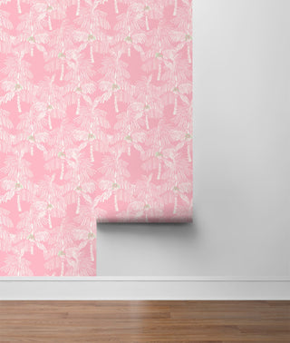 NW40001 Palm Beach botanical peel and stick removable wallpaper roll from NextWall