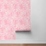 NW40001 Palm Beach botanical peel and stick removable wallpaper roll from NextWall