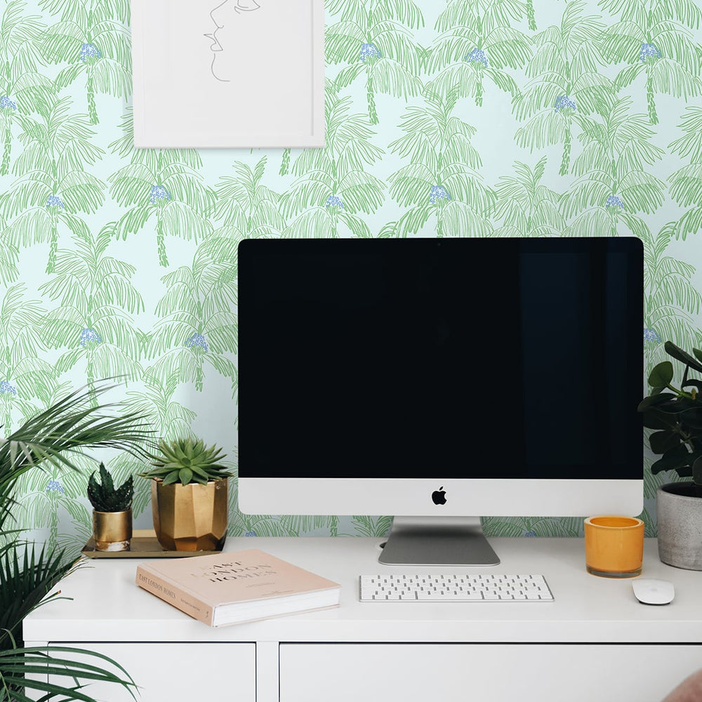 
                  
                    NW40002 Palm Beach botanical peel and stick removable wallpaper office from NextWall
                  
                