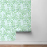 NW40002 Palm Beach botanical peel and stick removable wallpaper roll from NextWall