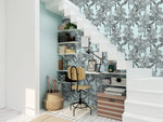 NW40012 Palm Beach botanical peel and stick removable wallpaper staircase from NextWall
