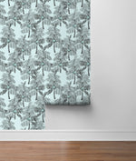 NW40012 Palm Beach botanical peel and stick removable wallpaper roll from NextWall