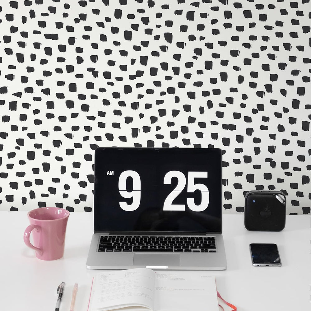 
                  
                    NW40100 dash abstract polka dot peel and stick removable wallpaper office from NextWall
                  
                