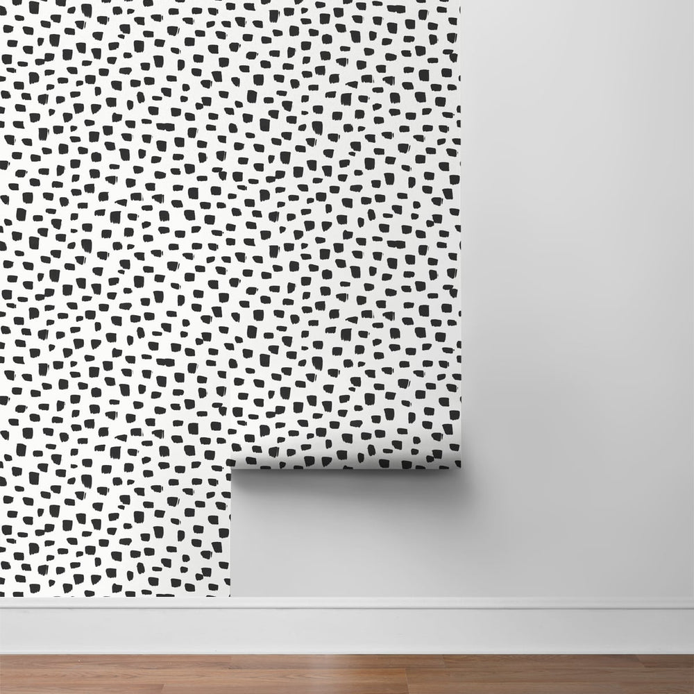 
                  
                    NW40100 dash abstract polka dot peel and stick removable wallpaper roll from NextWall
                  
                