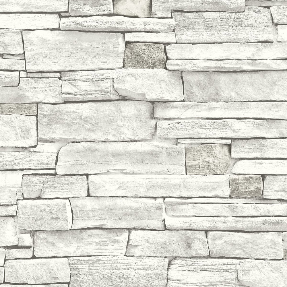 
                  
                    NW40200 faux stacked stone peel and stick wallpaper from NextWall
                  
                