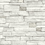 NW40200 faux stacked stone peel and stick wallpaper from NextWall