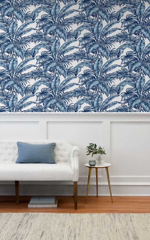 NW40402 palm jungle premium peel and stick entryway removable wallpaper from NextWall