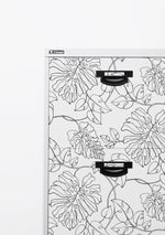 NW40508 tropical linework premium peel and stick wallpaper cabinet from NextWall