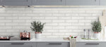 NW40600 monarch brick premium peel and stick wallpaper backsplash from NextWall
