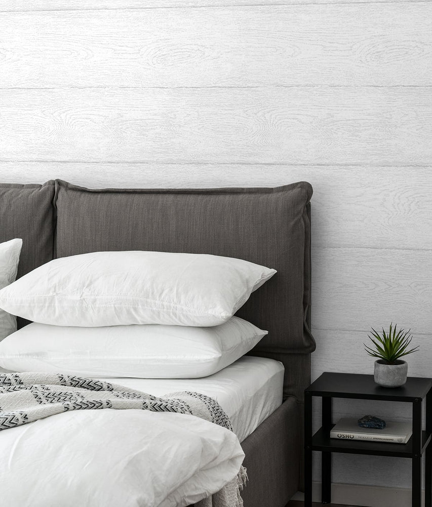 NW40700 woodgrain peel and stick removable wallpaper bedroom from NextWall