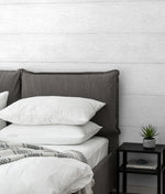 NW40700 woodgrain peel and stick removable wallpaper bedroom from NextWall