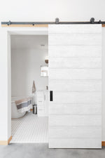 NW40700 woodgrain peel and stick removable wallpaper door from NextWall