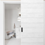 NW40700 woodgrain peel and stick removable wallpaper door from NextWall