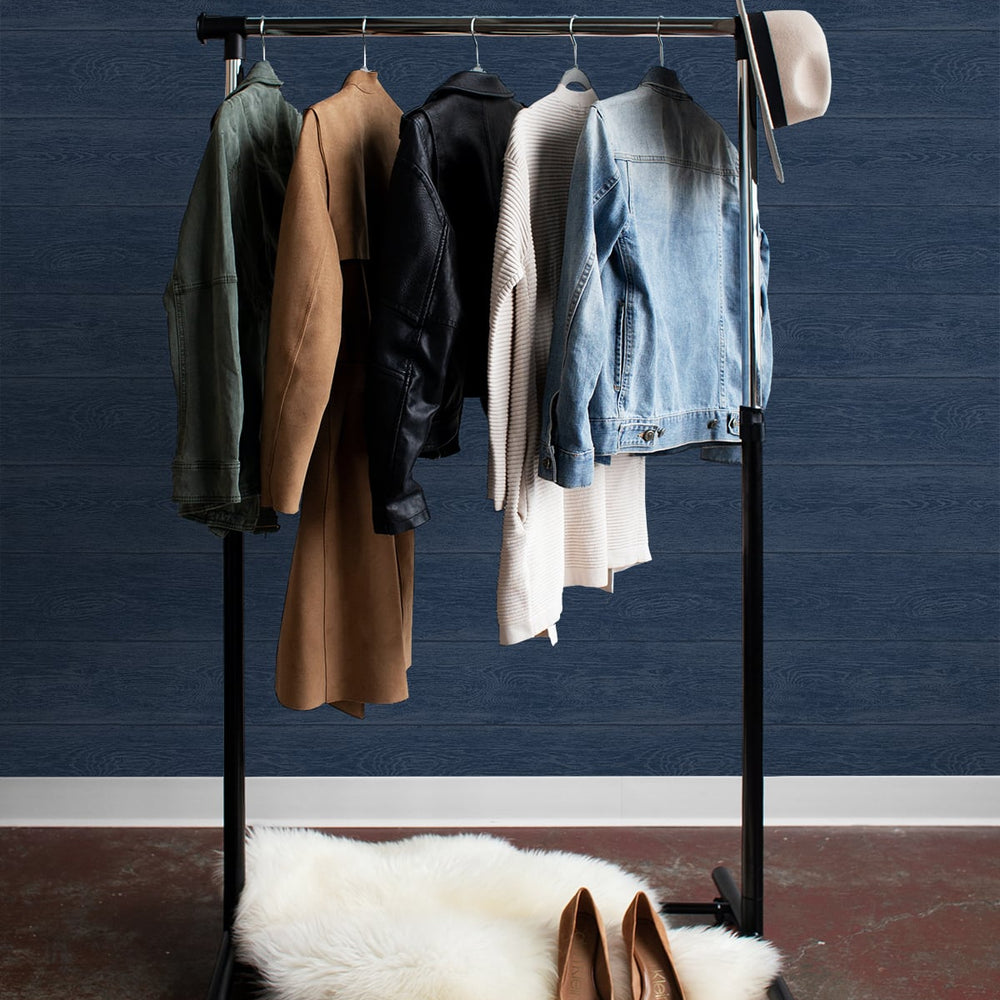 
                  
                    NW40702 woodgrain peel and stick removable wallpaper closet from NextWall
                  
                