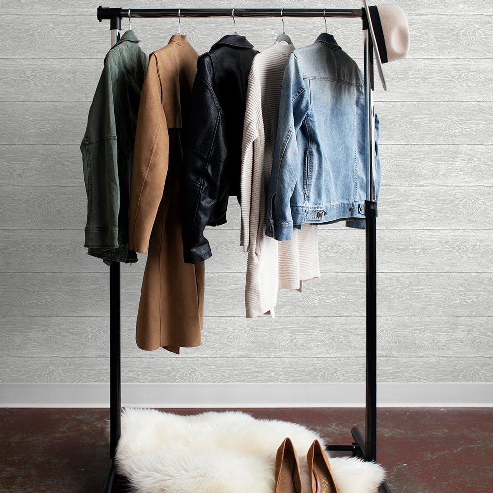 
                  
                    NW40708 woodgrain peel and stick removable wallpaper closet from NextWall
                  
                