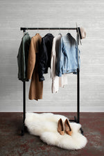 NW40708 woodgrain peel and stick removable wallpaper closet from NextWall