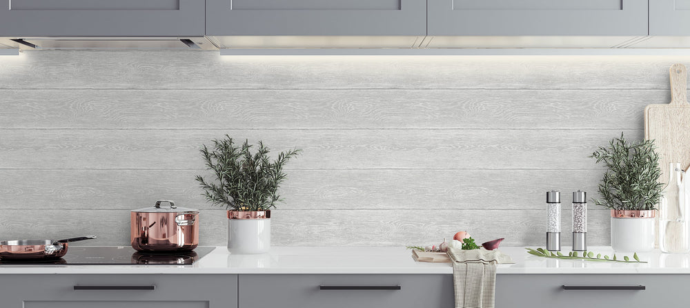 NW40708 woodgrain peel and stick removable wallpaper backsplash from NextWall