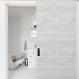 NW40708 woodgrain peel and stick removable wallpaper door from NextWall