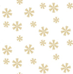 Snowflakes Metallic Peel and Stick Removable Wallpaper