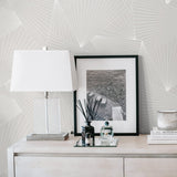 NW41308 ray geo geometric peel and stick removable wallpaper decor from NextWall