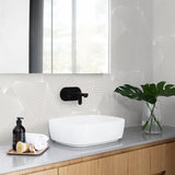 NW41308 ray geo geometric peel and stick removable wallpaper bathroom from NextWall