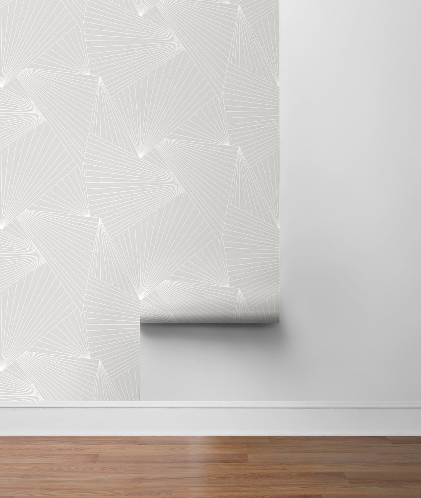 NW41308 ray geo geometric peel and stick removable wallpaper roll from NextWall