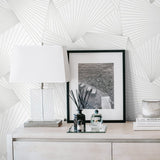 NW41318 ray geo geometric peel and stick removable wallpaper decor from NextWall