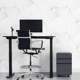 NW41318 ray geo geometric peel and stick removable wallpaper office from NextWall
