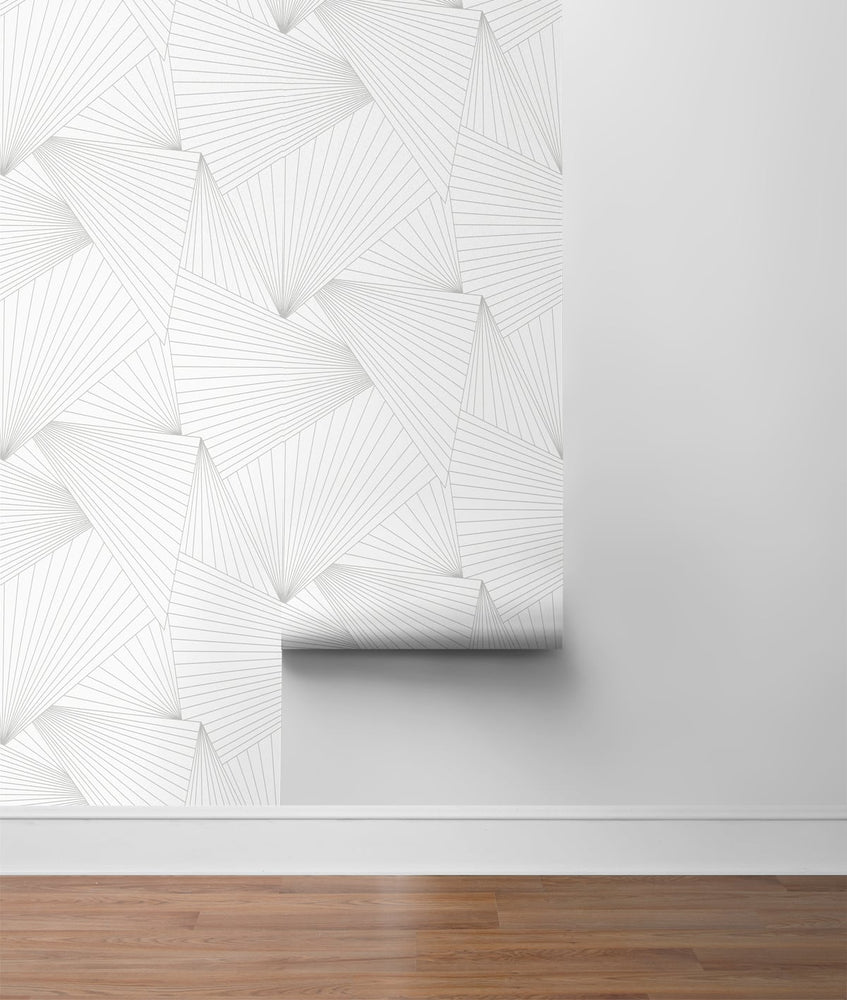 NW41318 ray geo geometric peel and stick removable wallpaper roll from NextWall