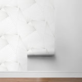 NW41318 ray geo geometric peel and stick removable wallpaper roll from NextWall