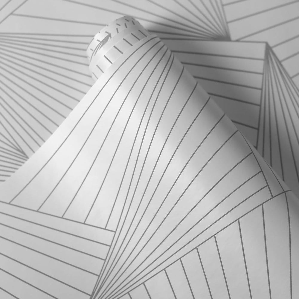 
                  
                    NW41318 ray geo geometric peel and stick removable white wallpaper from NextWall
                  
                