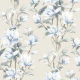 NW41412 magnolia floral peel and stick removable wallpaper from NextWall