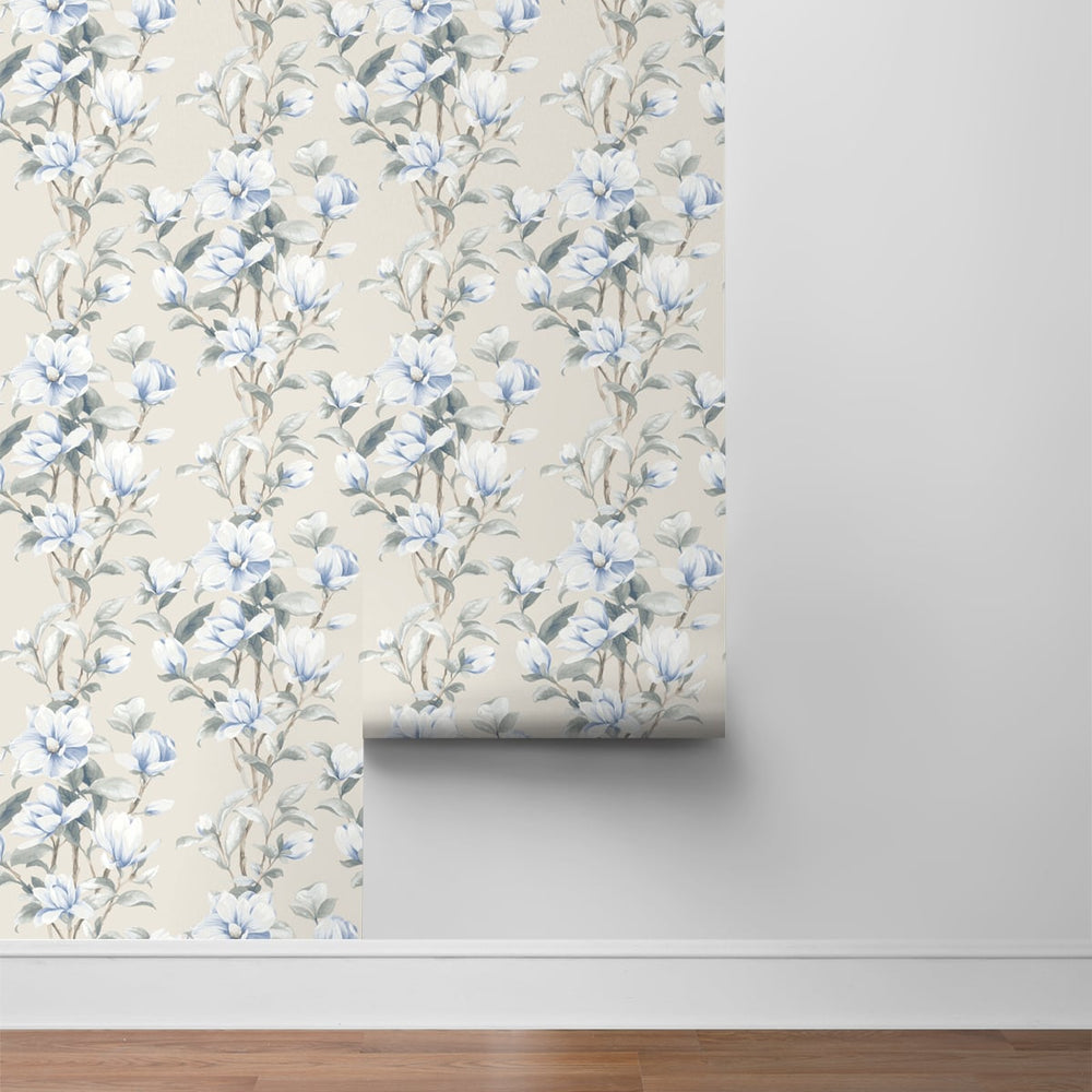 
                  
                    NW41412 magnolia floral peel and stick removable wallpaper roll from NextWall
                  
                
