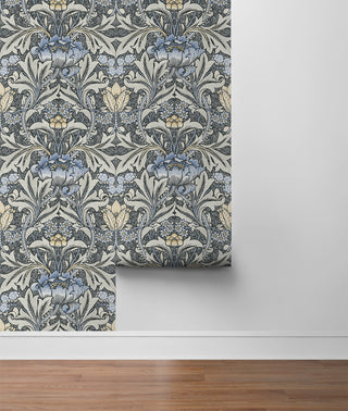 NW41500 Acanthus floral botanical peel and stick wallpaper roll from NextWall