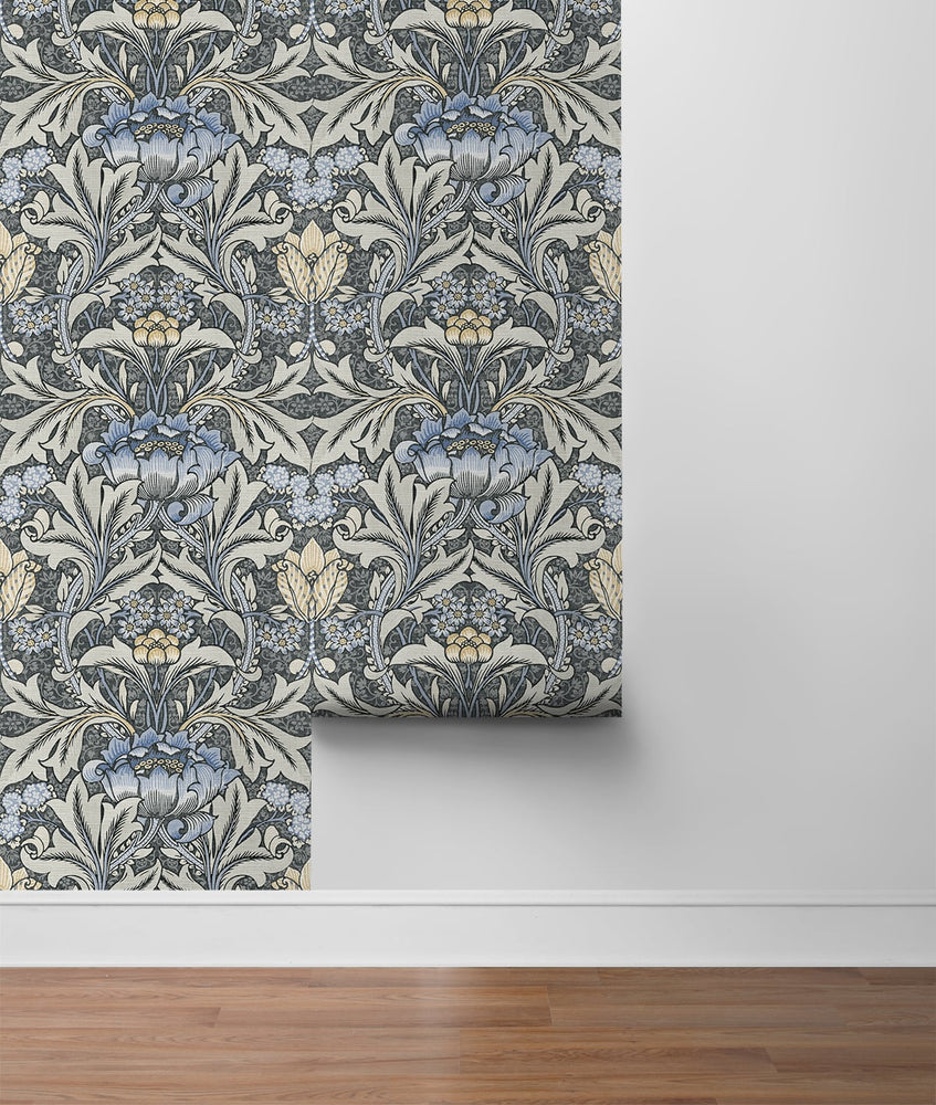 NW41500 Acanthus floral botanical peel and stick wallpaper roll from NextWall