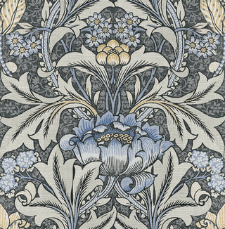 NW41500 Acanthus floral botanical peel and stick wallpaper from NextWall