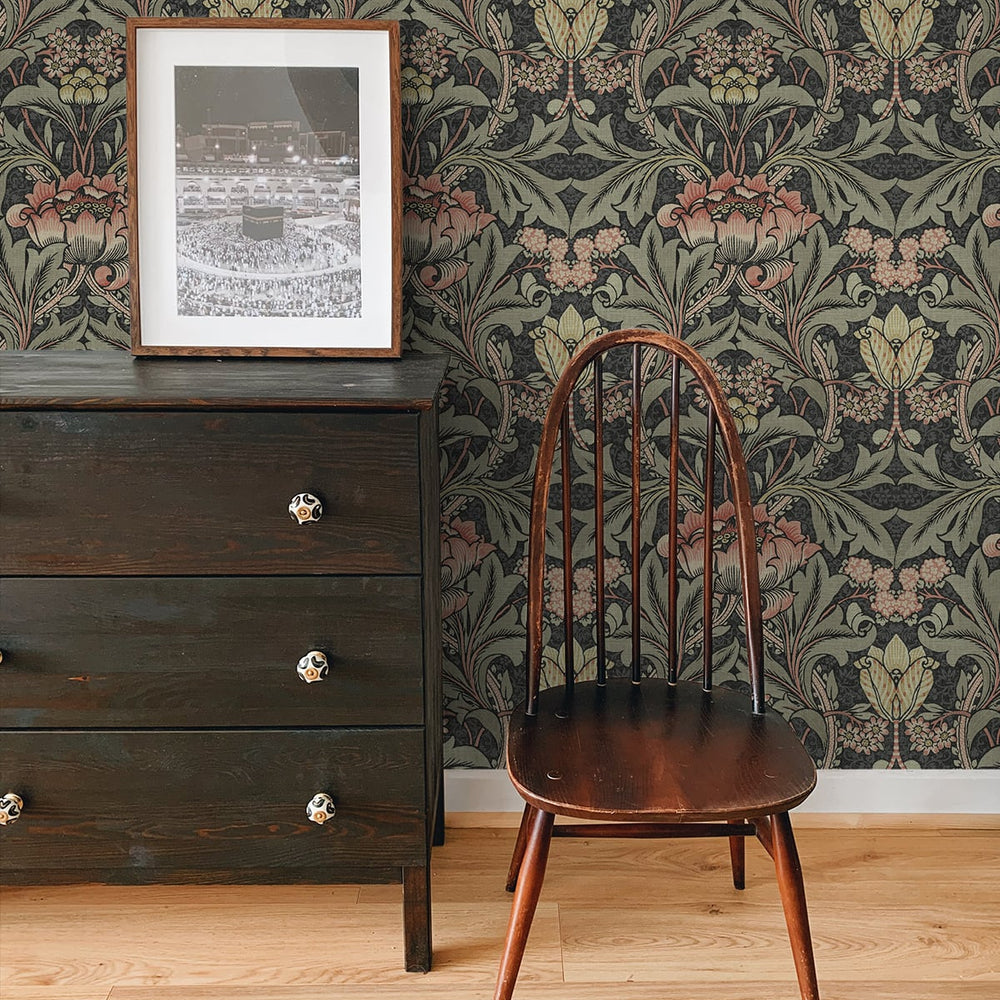 
                  
                    Peel and stick wallpaper decor NW41501 Acanthus Floral from NextWall
                  
                