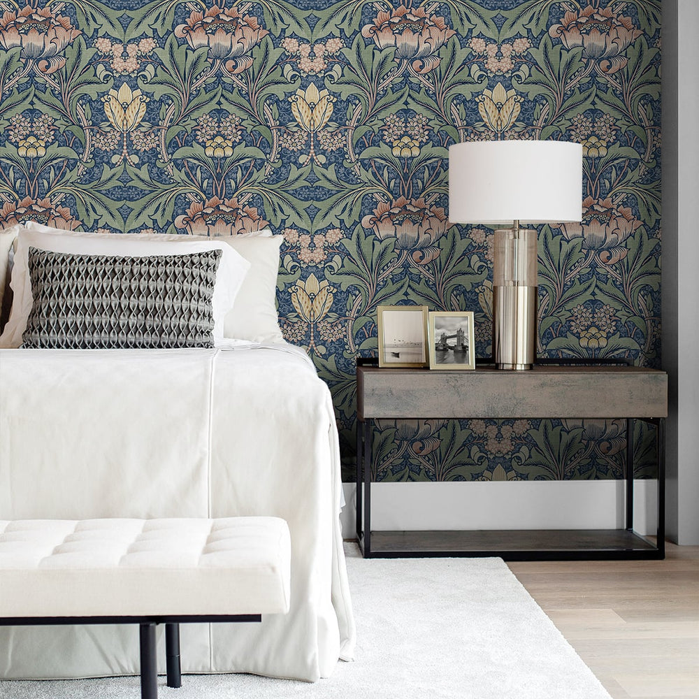 
                  
                    NW41502 Acanthus floral botanical peel and stick wallpaper bedroom from NextWall
                  
                