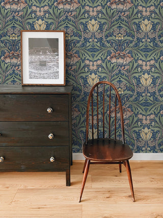NW41502 Acanthus floral botanical peel and stick wallpaper decor from NextWall