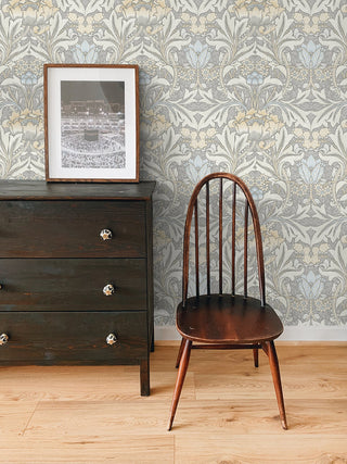 NW41508 Acanthus floral botanical peel and stick wallpaper decor from NextWall