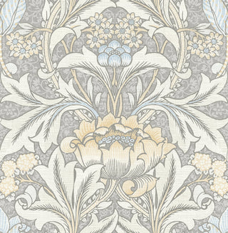 NW41508 Acanthus floral botanical peel and stick wallpaper from NextWall