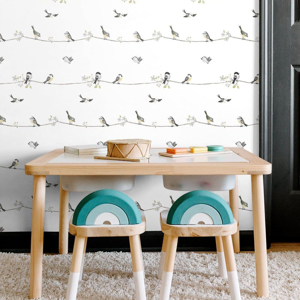 
                  
                    NW41600 sweet tweet nursery peel and stick wallpaper playroom from NextWall
                  
                