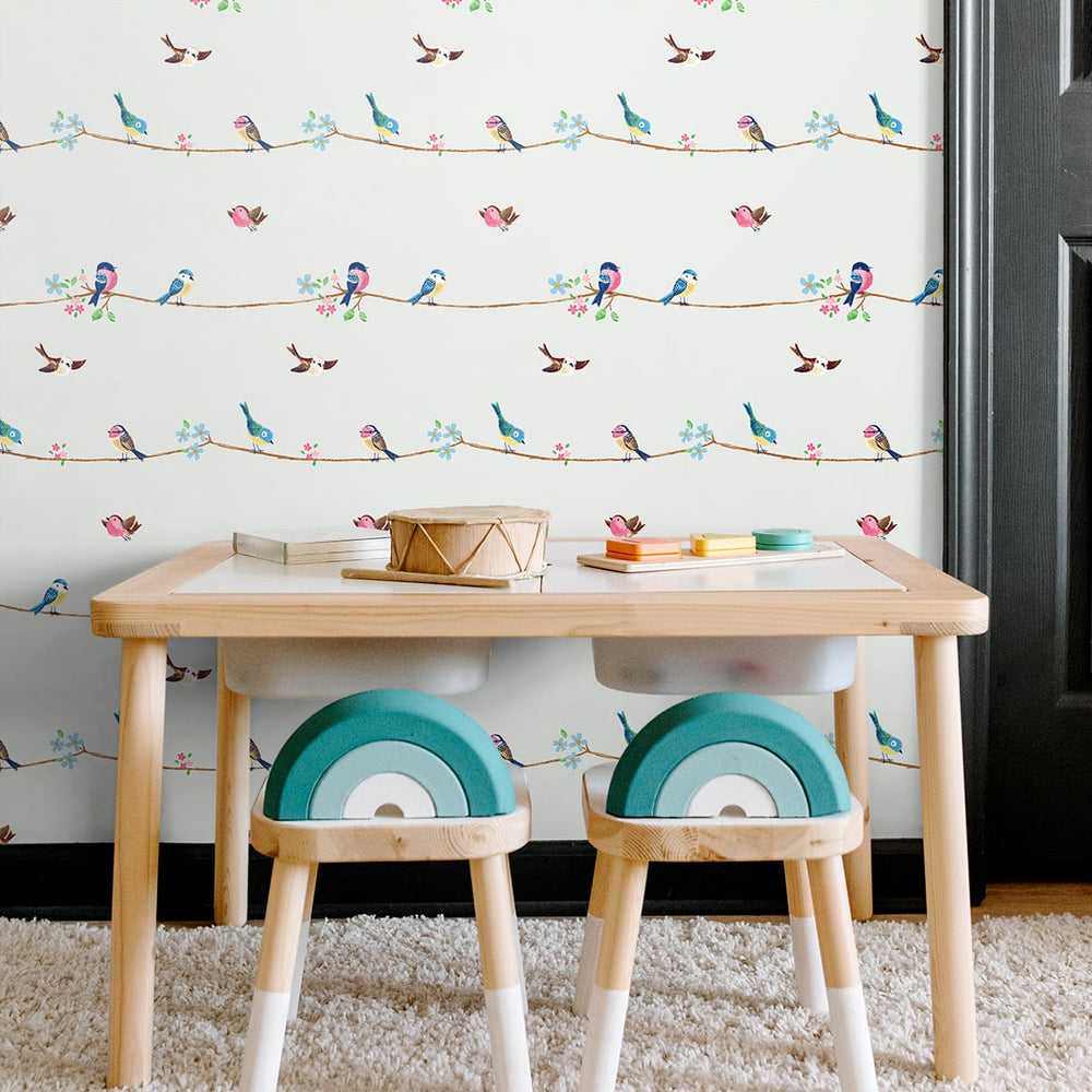 
                  
                    NW41608 sweet tweet nursery peel and stick wallpaper play room from NextWall
                  
                