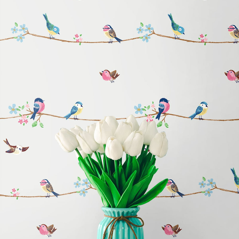 
                  
                    NW41608 sweet tweet nursery peel and stick wallpaper decor from NextWall
                  
                