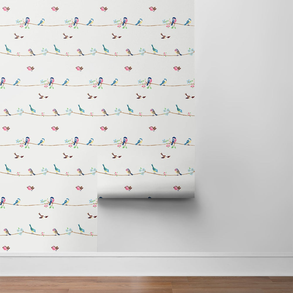 
                  
                    NW41608 sweet tweet nursery peel and stick wallpaper roll from NextWall
                  
                