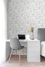 NW41900 wildflowers floral peel and stick removable wallpaper desk from NextWall