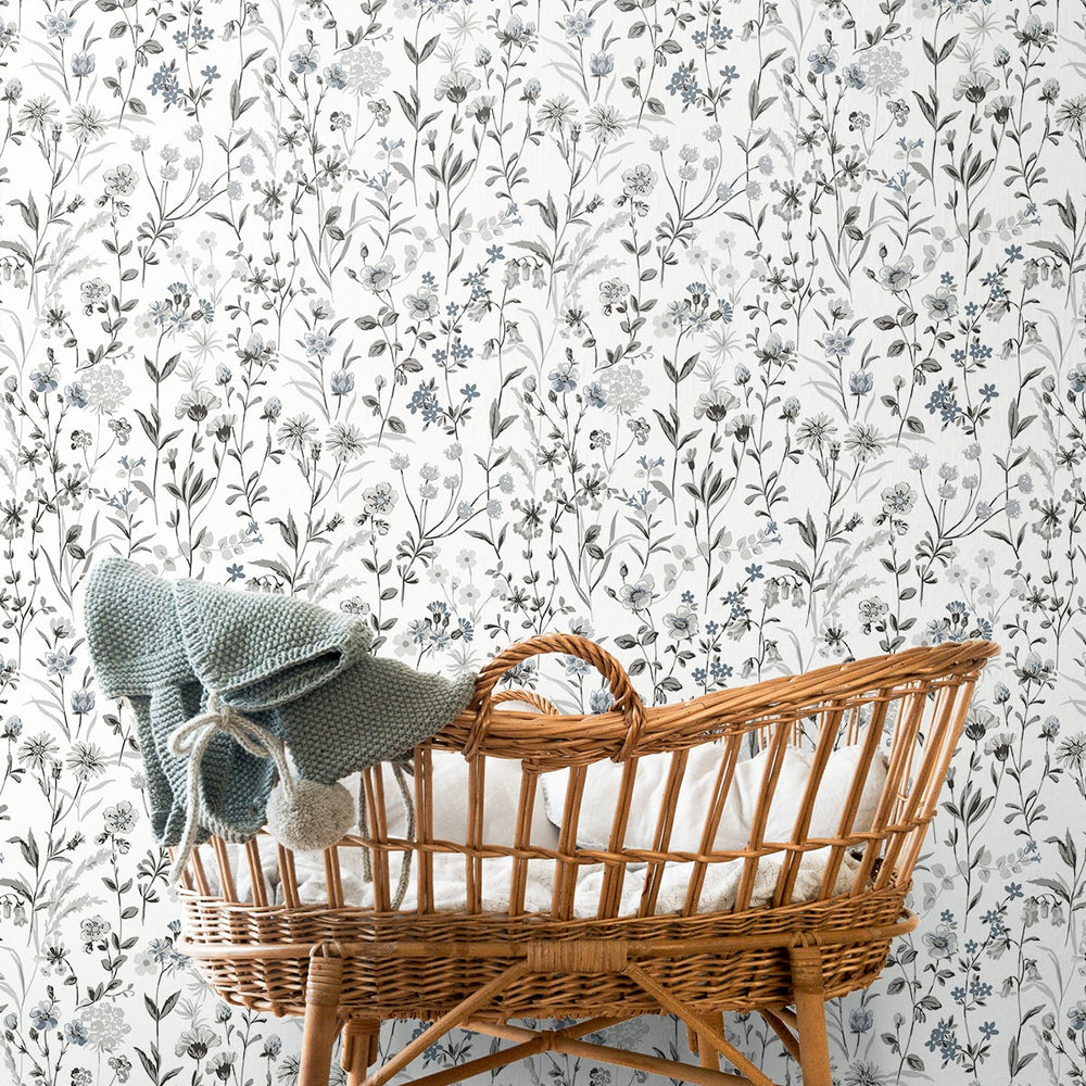 
                  
                    NW41900 wildflowers floral peel and stick removable wallpaper nursery from NextWall
                  
                