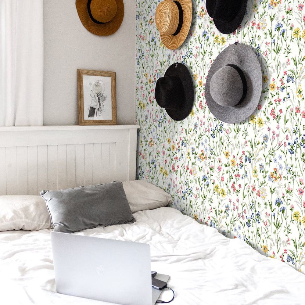 
                  
                    NW41901 wildflowers floral peel and stick removable wallpaper bedroom from NextWall
                  
                