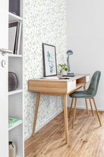 NW41924 wildflowers floral peel and stick removable wallpaper office from NextWall