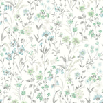 NW41924 wildflowers floral peel and stick removable wallpaper from NextWall